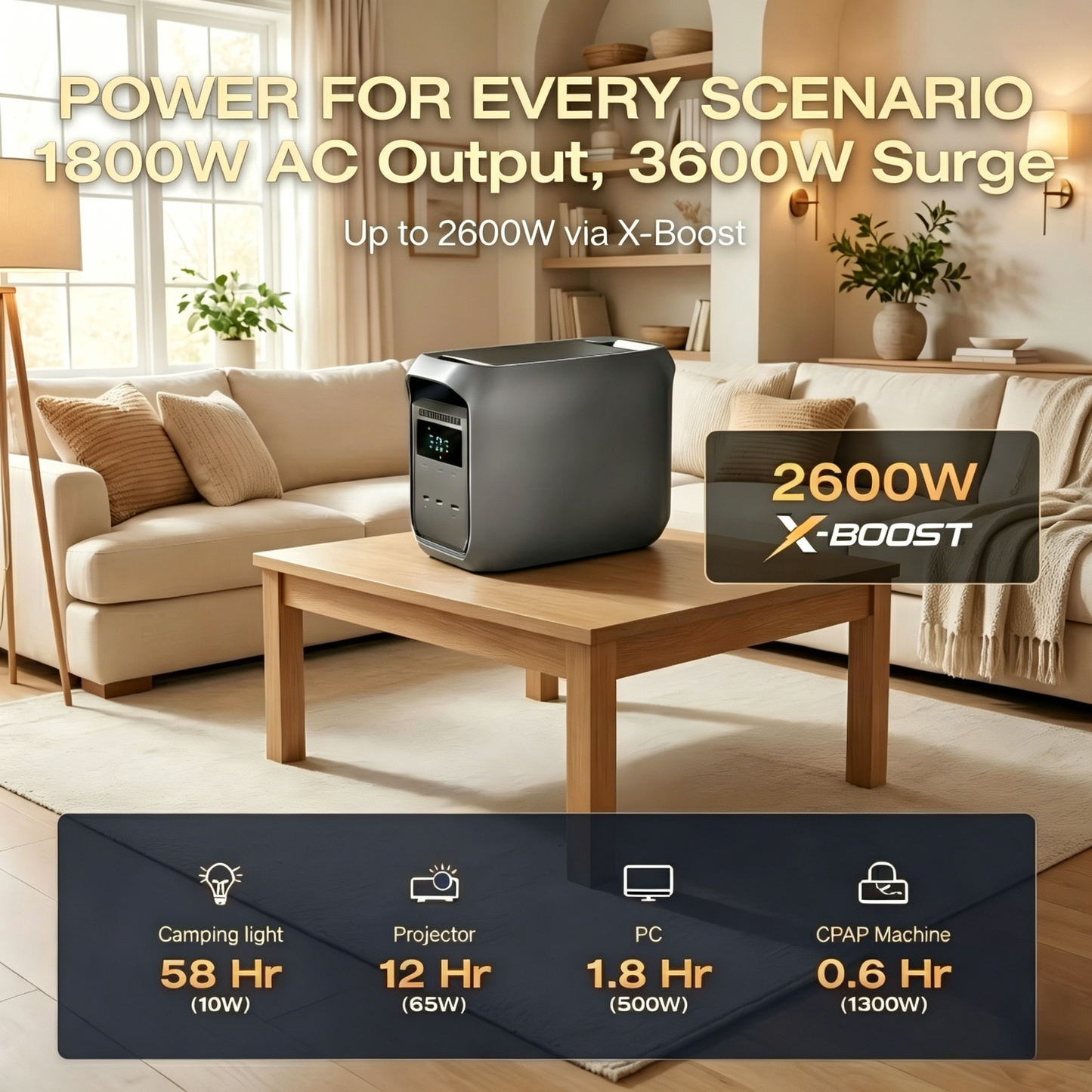 Large Capacity + Fast Charging = Endless Power, Anywhere, Anytime