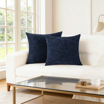 Chenille Pillow Covers (Set of 2) – Soft Decorative Cushion Cases