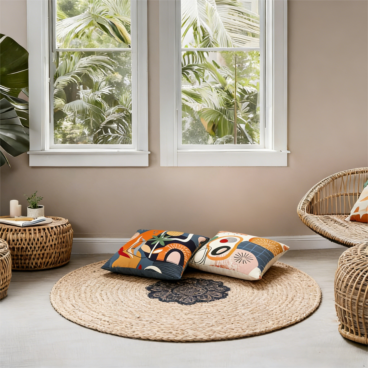 Abstract Art Pattern Decorative Pillow Cover