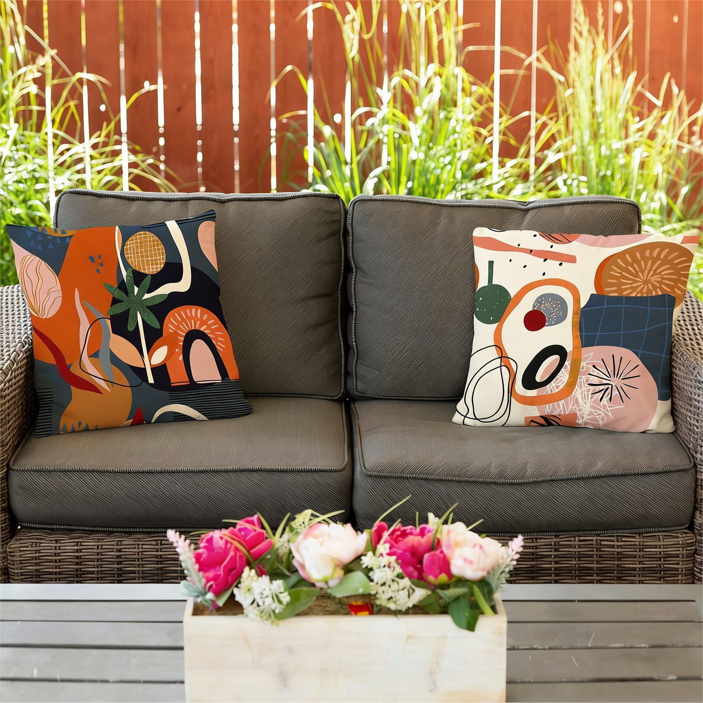 Abstract Art Pattern Decorative Pillow Cover