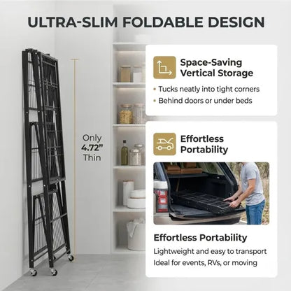 Instant Setup! 360° Rotating Shelf for Effortless Organization