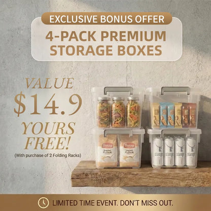 Instant Setup! 360° Rotating Shelf for Effortless Organization